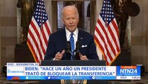 Joe Biden aniversario asalto al Capitolio