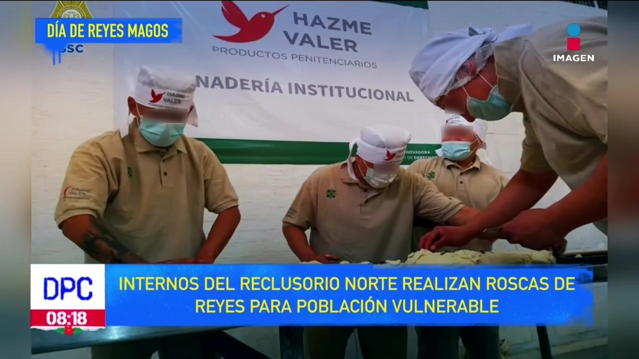 Reos elaboran roscas de reyes para la población vulnerable