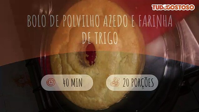 Bolo de polvilho azedo e farinha de trigo