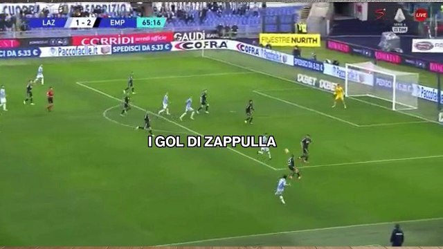 LAZIO - EMPOLI 3-3 - I GOL DI IMMOBILE E MILINKOVIC (2) CON LE URLA DI ZAPPULLA