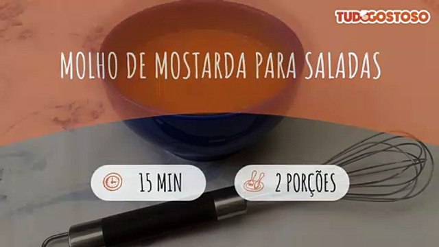 Molho de mostarda para saladas