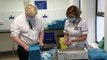 Boris Johnson visits vaccine centre in Northampton