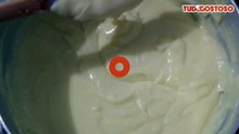 Creme branco para sobremesas