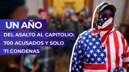 Un año del asalto al Capitolio: 700 acusados y solo 71 condenas