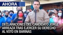 Declaraciones del candidato Jorge Arreaza tras ejercer su derecho al voto en #Barinas - #09Ene - Ahora