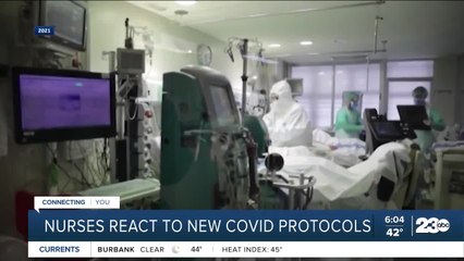 Nurses react to new COVID protocols