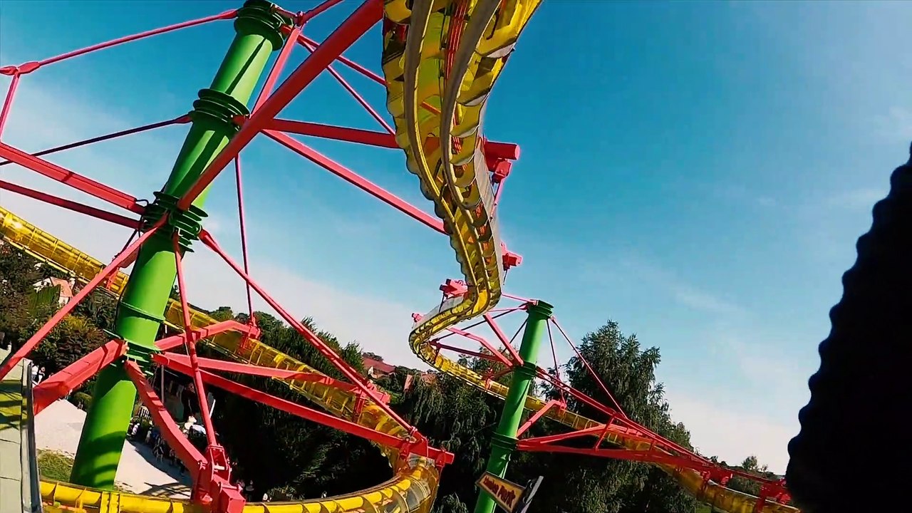Hummel Brummel Roller Coaster (Schwaben Park - Kaisersbach, Germany) - 4k Roller Coaster POV Video