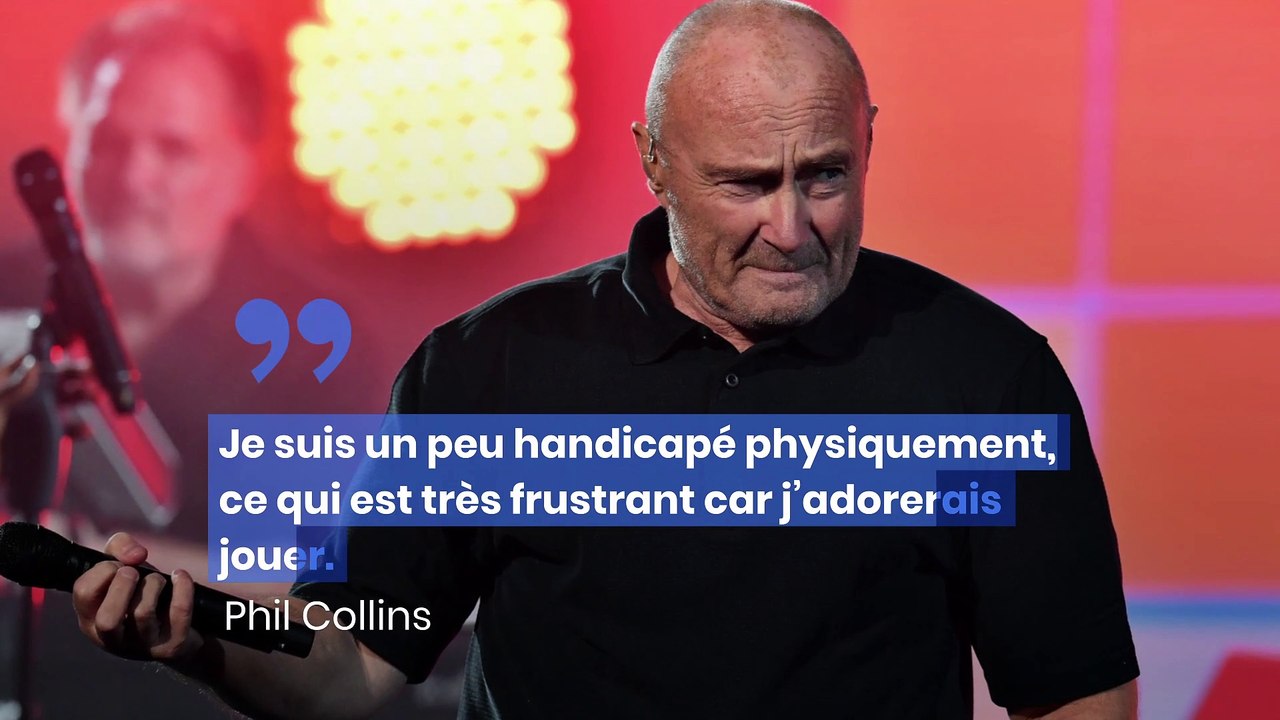 Phil Collins vient d'annoncer qu'il ne pourra plus jouer de batterie
