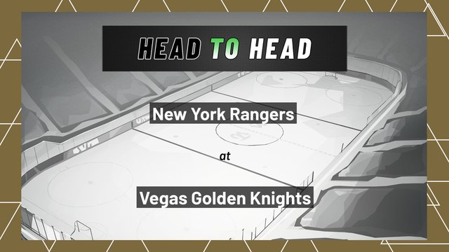 New York Rangers At Vegas Golden Knights: Moneyline