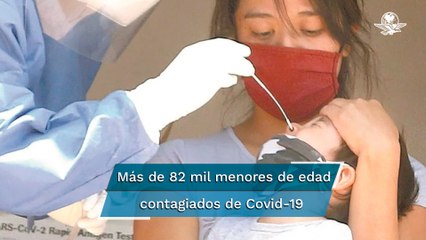 Se han contagiado de Covid-19, 82 mil 234 menores de edad: Redim