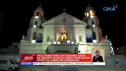 Mga debotong magsisimba sana sa Quiapo Church, hindi pinayagan kahit sa labas ng simbahan | UB