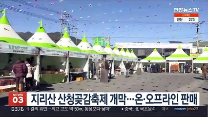 지리산 산청곶감축제 개막…온·오프라인 판매
