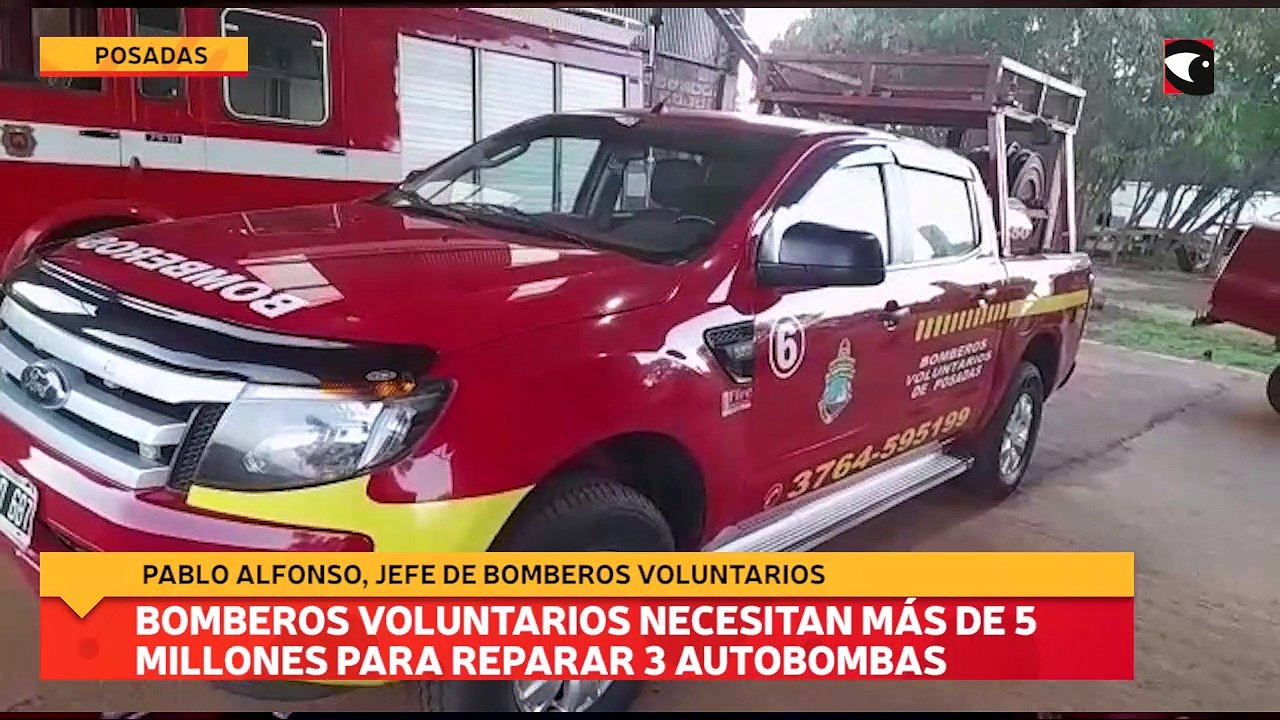 Bomberos Voluntarios necesitan  más de 5 millones para reparar 3 autobombas
