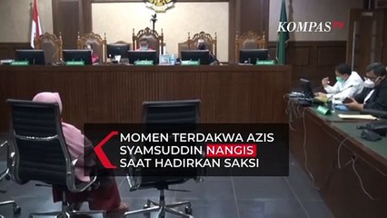 Momen Azis Syamsuddin dan Saksinya Menangis di Persidangan, Gara--Gara Ini..