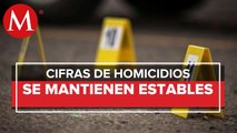 Homicidios dolosos semanales en Zacatecas