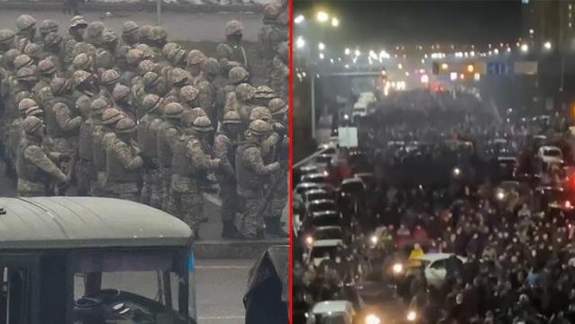 Rusya öncülüğündeki birlikler kaosa sürüklenen Kazakistan'a ulaştı! ABD'den Yakından izliyoruz açıklaması geldi