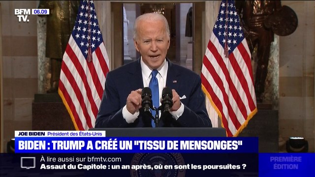 Joe Biden accuse Donald Trump d'avoir créé un tissu de mensonges au détriment de l'intérêt des États-Unis