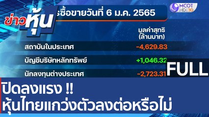 (คลิปเต็ม) ปิดลงแรง หุ้นไทยแกว่งตัวลงต่อหรือไม่ | ข่าวหุ้น (6 ม.ค. 65)