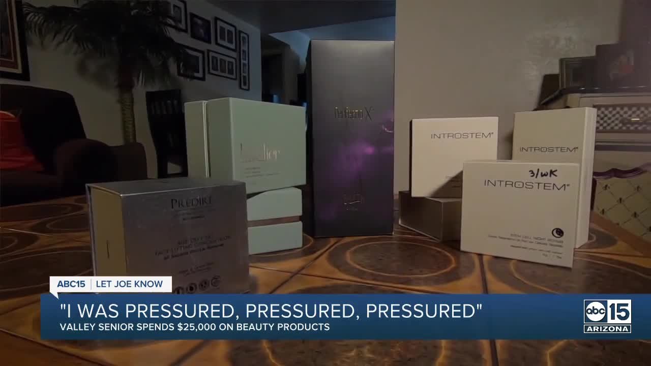 "I was pressured, pressured, pressured" Valley senior spends $25,000 on beauty products