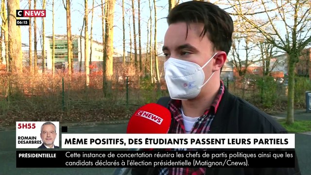 Coronavirus - Découvrez les témoignages d'étudiants sur CNews qui expliquent que même s'ils sont positifs, ils décident de passer leurs partiels