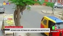 SJM: vecinos denuncian que son víctimas de ladrones en mototaxis