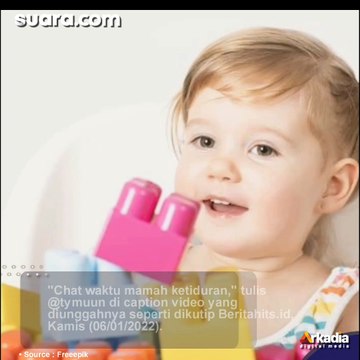 Bikin Gemas, Begini Obrolan Balita dan Ayah Lewat Voice Note saat Ibu Tidur