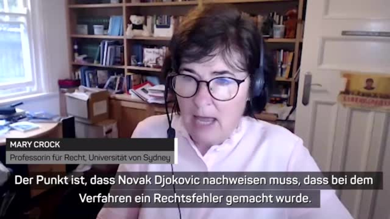 Rechts-Expertin Crock: 'Schwierig für Djokovic'