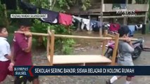 Sekolah Sering Banjir, Siswa Belajar Di Kolong Rumah