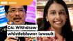 Withdraw whistleblower lawsuit, declare assets instead, C4 tells Azam
