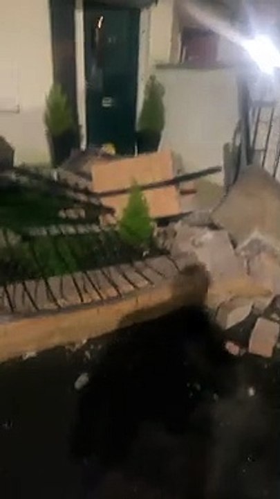 Joyriders crash into family's garden in Derry