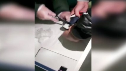 Ayakkabı tabanından uyuşturucu çıktı