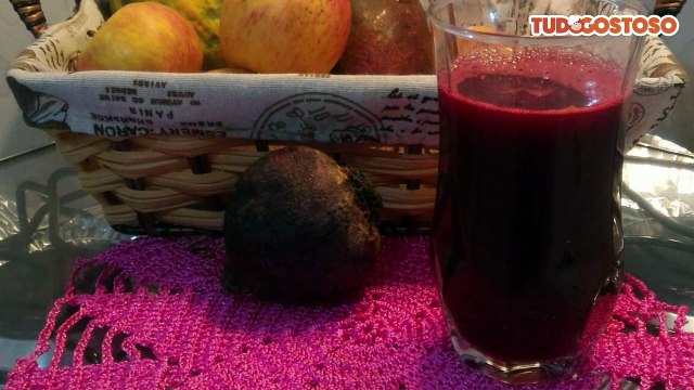 Suco de beterraba e cenoura