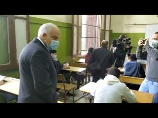 محافظ الجيزة يتفقد امتحانات أولى ثانوي بمدرسة السعيدية