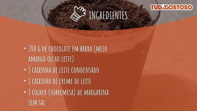 Brigadeiro gourmet de colher