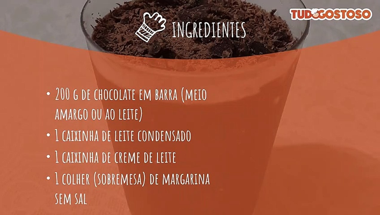 Brigadeiro gourmet de colher