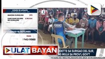 Mga biktima ng bagyong Odette sa Surigao Del Sur , nakatanggap ng tulong mula sa prov’l gov’t