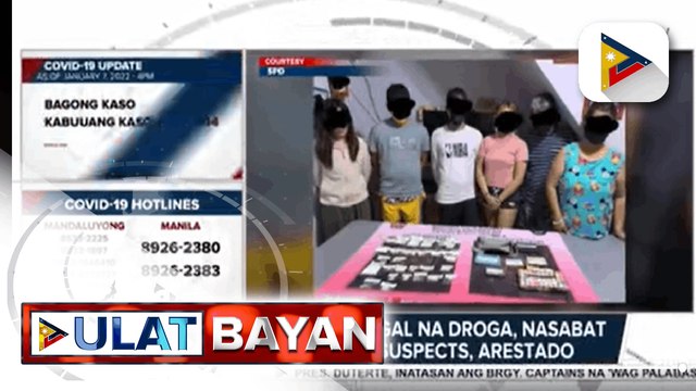 Higit P1-M halaga ng iligal na droga, nasabat sa Taguig; Anim na suspects, arestado