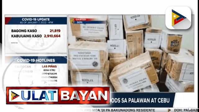 Government at work: DOTr, namahagi ng relief goods sa Palawan at Cebu DPWH, naghatid ng food packs sa Southern Leyte Mga magsasaka sa Batangas, nakatanggap ng livestock mula sa Dep't of Agriculture