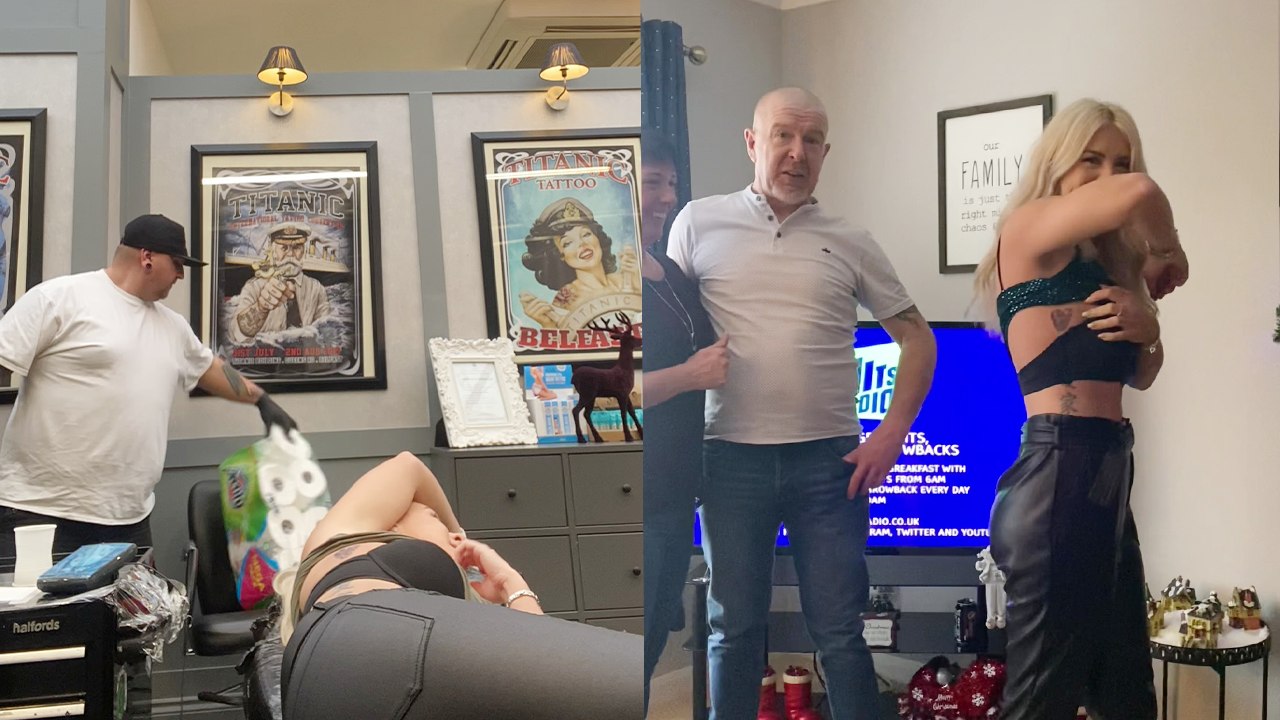 'Irish girl surprises parents with a tattoo of their fingerprints'