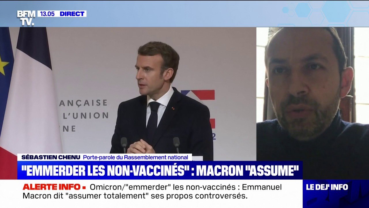 Sébastien Chenu, porte-parole du Rassemblement national: "La réalité, c'est qu'Emmanuel Macron est un président cynique qui brutalise la société française"