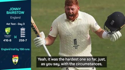 Bairstow 'over the moon' with unbeaten century