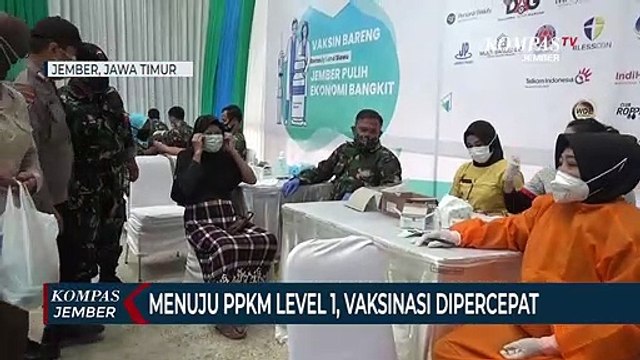 Jember Menuju PPKM Level 1, Vaksinasi Dipercepat