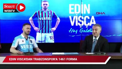 Edin Visca’nın imza töreninde forma pazarlığı