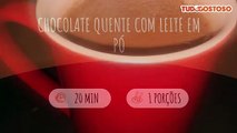 Chocolate quente com leite em pó