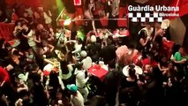 Fiesta sin medidas anticovid en Barcelona
