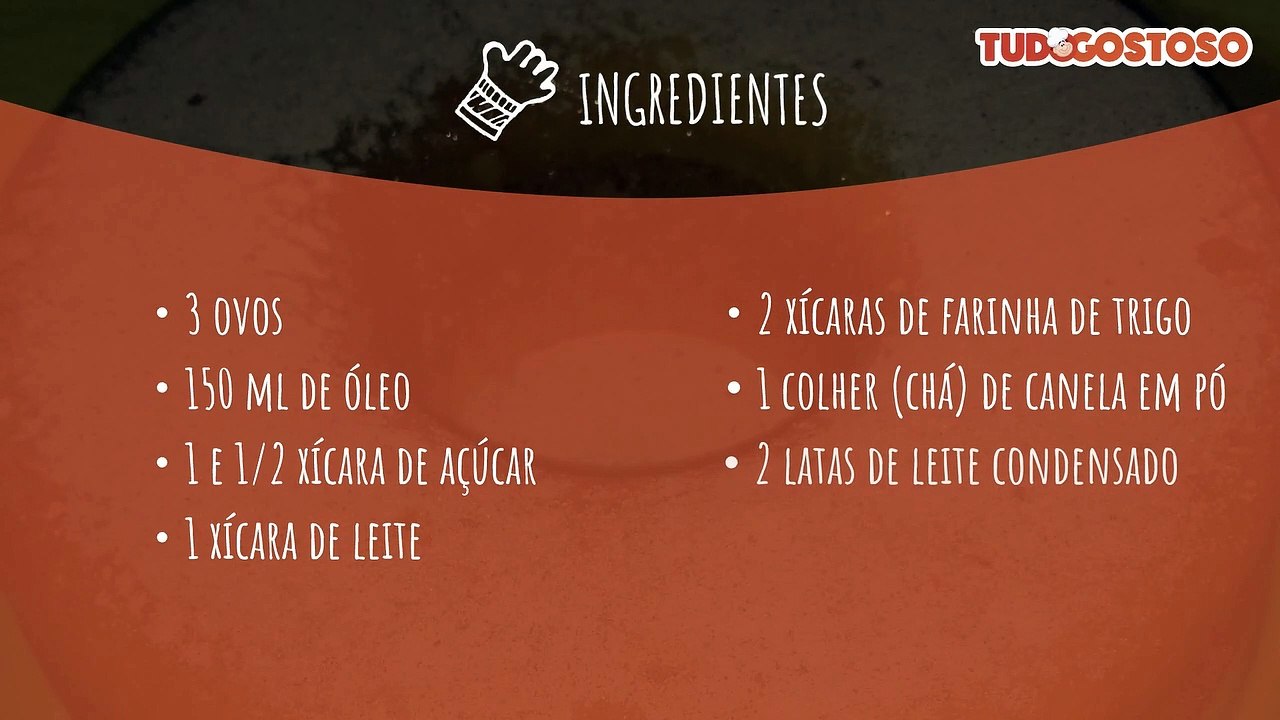 Bolo de churros invertido