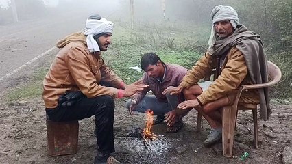 Weather News- बादल, बारिश और कोहरे से जनजीवन अस्तव्यस्त,अलाव का सहारा