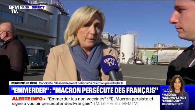 Emmerder les non-vaccinés : Pour Marine Le Pen, Emmanuel Macron ne sait que faire ça diviser pour mieux régner
