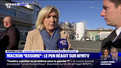 Marine Le Pen: "Emmanuel Macron persiste et signe à vouloir persécuter une partie des français"
