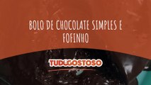 Bolo de chocolate simples e fofinho